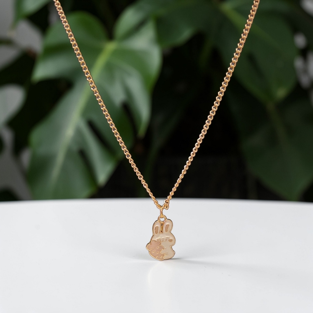10 /$10 ♥️Chic Gold Bunny  Pendant Necklace♥️